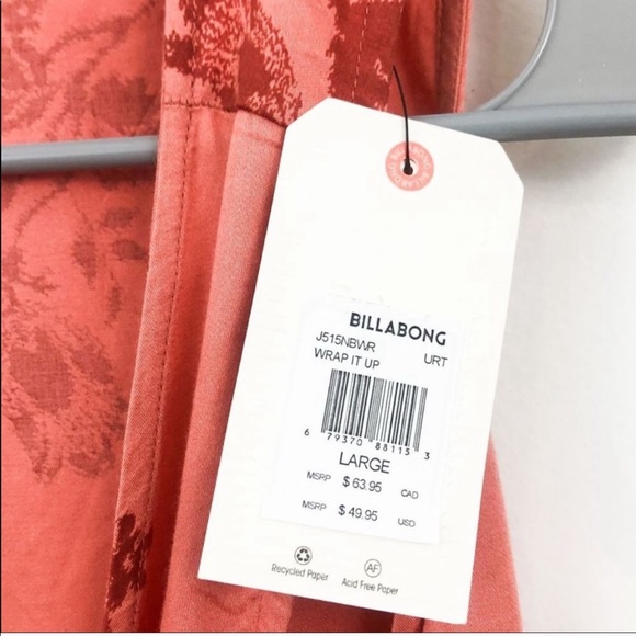 Billabong Coral Wrap It Up Tie Top - Picture 8 of 8